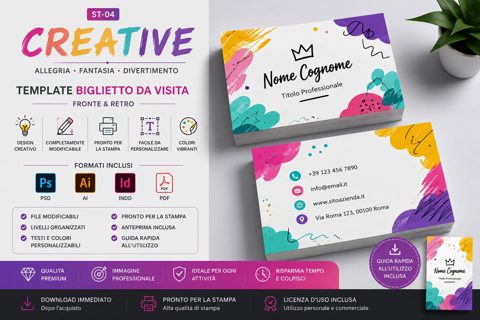 Biglietto da visita stile Creative